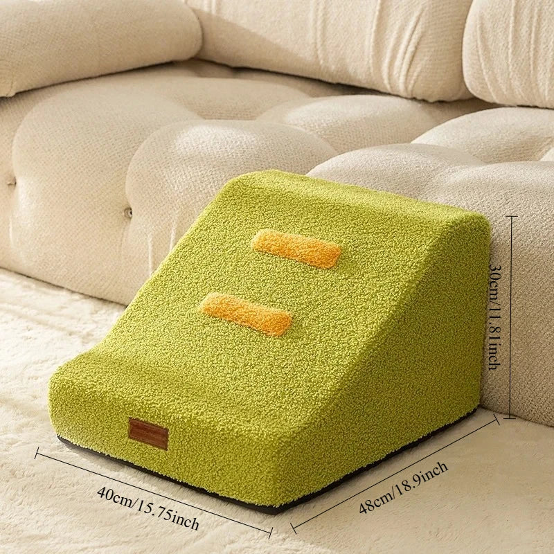 2/3 Step Non-Slip Puppy Stairs – Pet Ramp Ladder for Sofa & Bed Access
