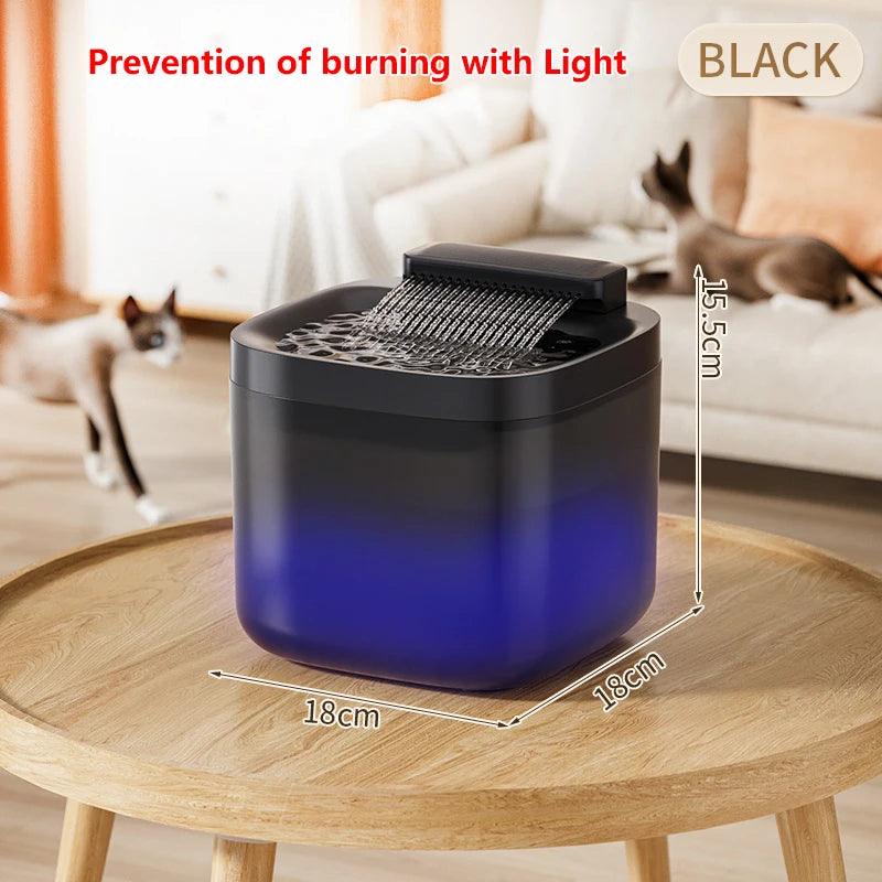 3L Automatic Cat Water Fountain – Large Capacity 101oz Pet Dog Water Dispenser with Circulating Filter & Quiet Pump