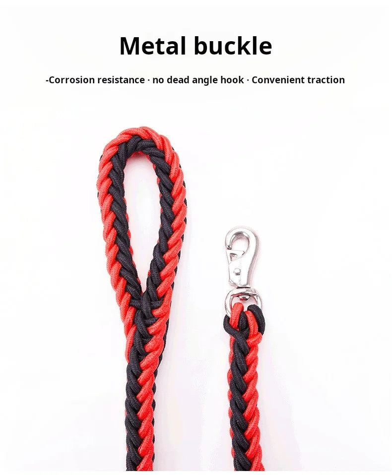 Comfort-Strong 5-Foot Braided Dog Leash – Durable & Comfortable Lead for Training and Daily Walks
