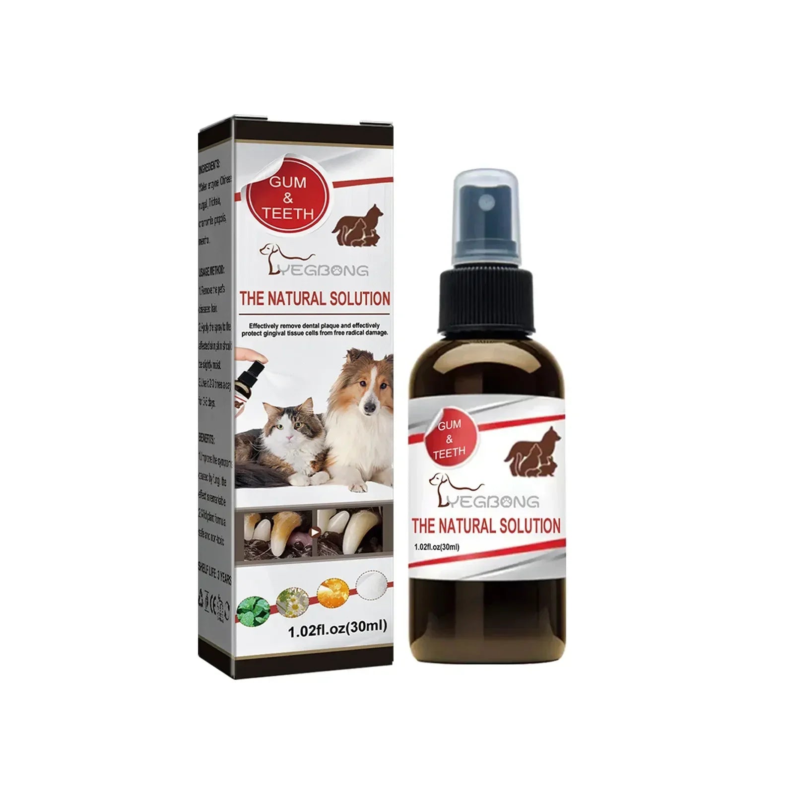 Pet Dental Care Spray – 30ml Oral Cleaning & Breath Freshener for Dogs and Cats | Deodorizing Tooth Cleaning Spray
