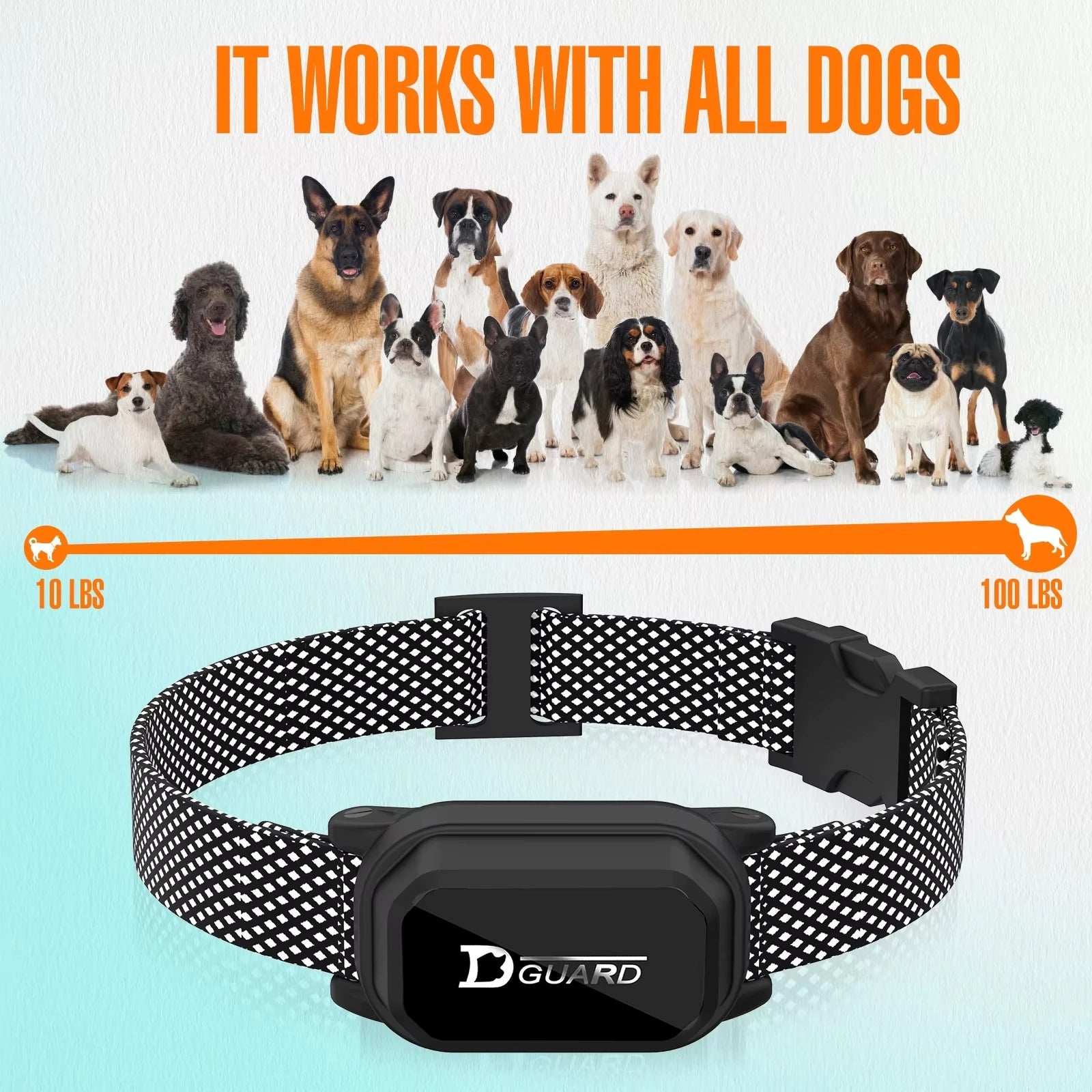 800m Rechargeable Dog Training Collar – Waterproof with LCD Remote, Shock, Vibration & Sound