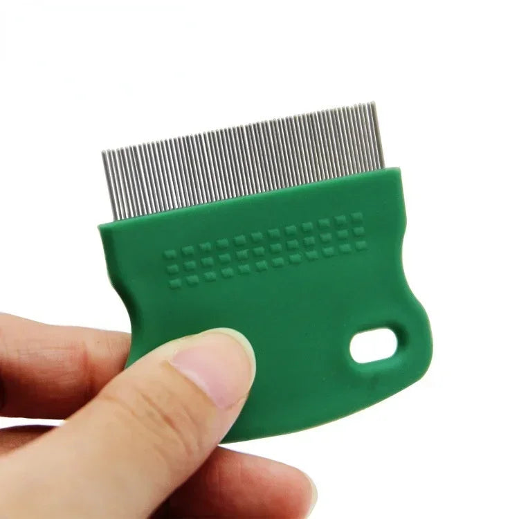 Stainless Steel Pet Grooming Comb – Flea & Fur Removal Brush for Dogs, Cats & Small Pets