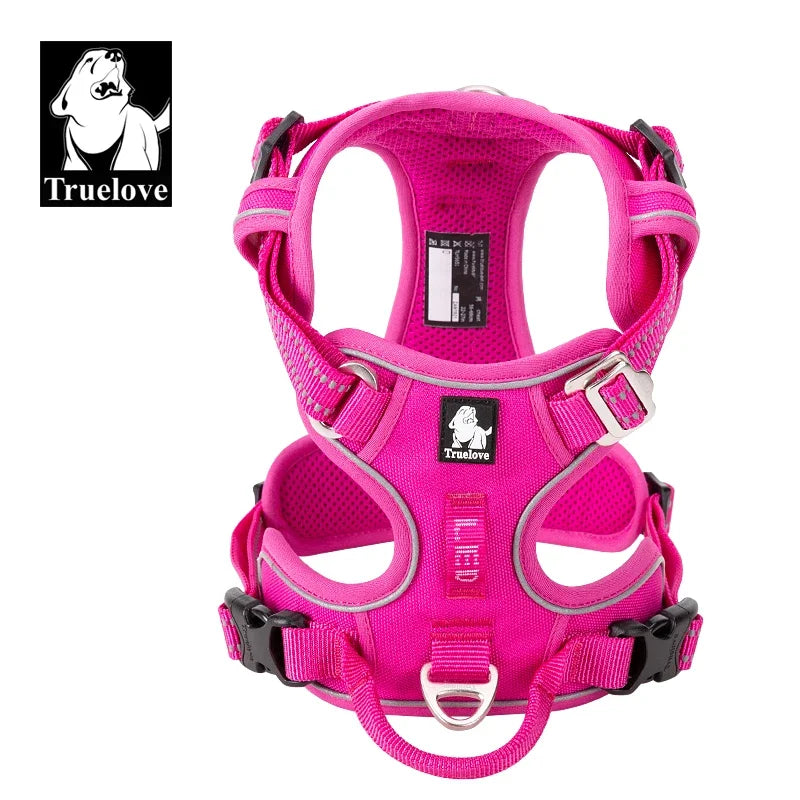 Truelove Reflective No-Pull Dog Harness – Adjustable Safety Vest for Medium & Large Dogs