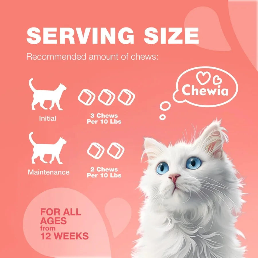 Daily Flea & Tick Treatment Chews for Cats – Soft Oral Treats for All Breeds