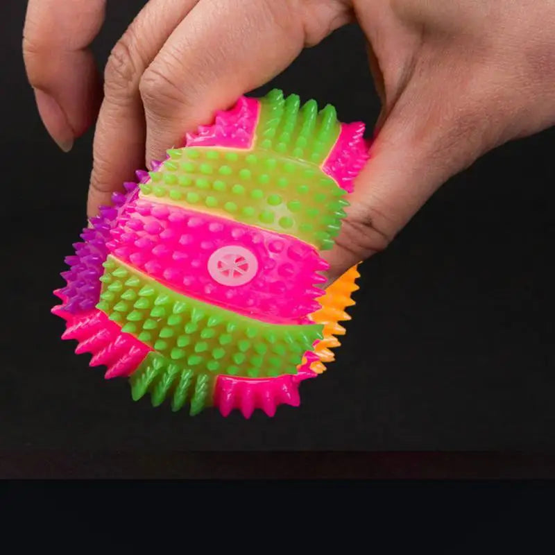LED Glowing Dog Ball – Bouncy Chew Toy for Puppies, Small Dogs & Cats