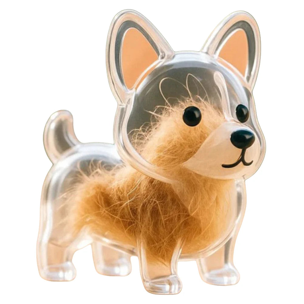 Dog Fur Keepsake Capsule Keychain – Transparent Memorial Charm Pendant for Pet Hair Storage & Remembrance Gifts