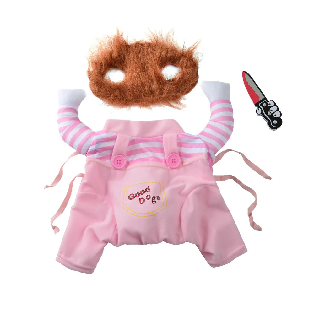 Halloween Dog Costume – Funny Adjustable Outfit for Medium & Large Dogs