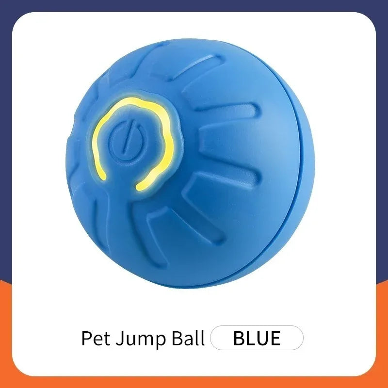 Smart Electronic Interactive Pet Toy Ball – USB Rechargeable Automatic Bouncing & Rolling Ball with RGB Lights for Dogs & Cats