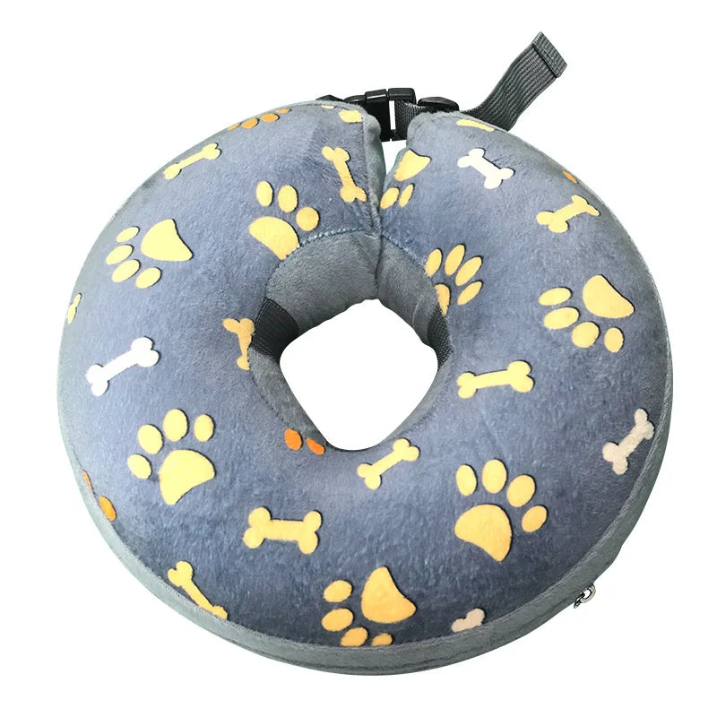 Inflatable Dog & Cat Recovery Collar – Soft Protective Anti-Bite Neck Ring (Elizabethan Style)