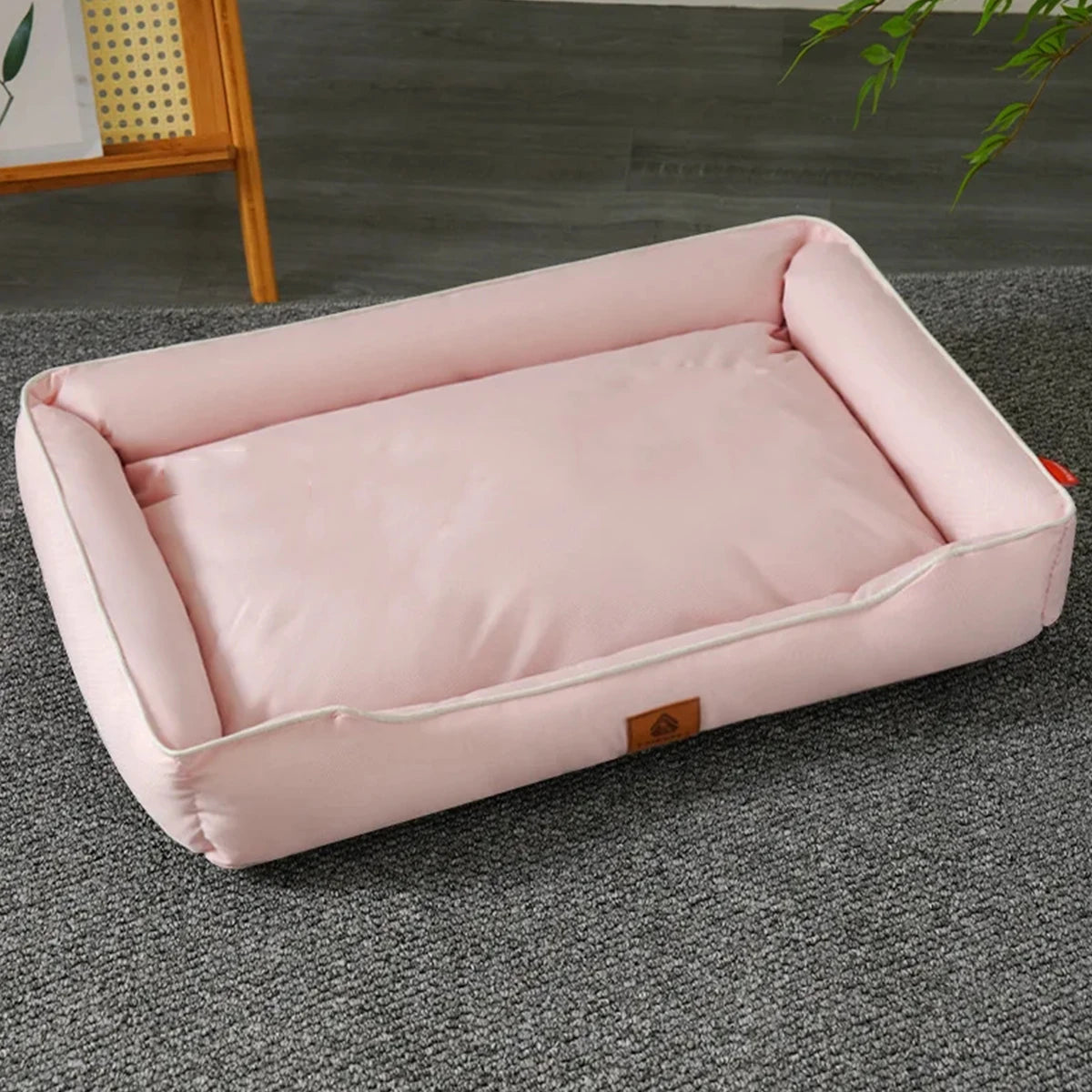 Four-Season Square Dog Bed – Soft, Thickened Waterproof Mattress for Large Dogs & Cats