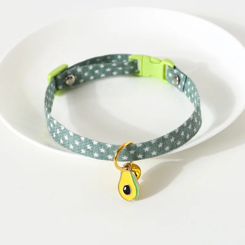 Adjustable Breakaway Kitten Collar with Pendant – Safe and Stylish for Cats and Puppies