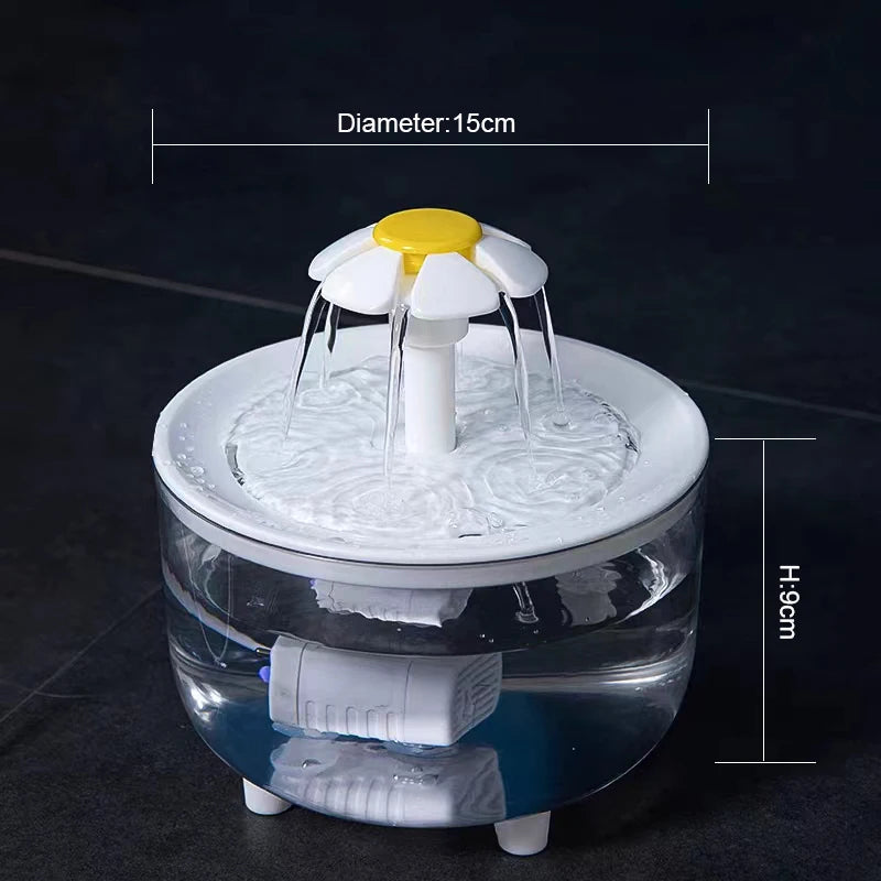 1.2L Automatic Pet Water Fountain – Ultra-Quiet USB Cat & Dog Water Dispenser with Circulating Filter