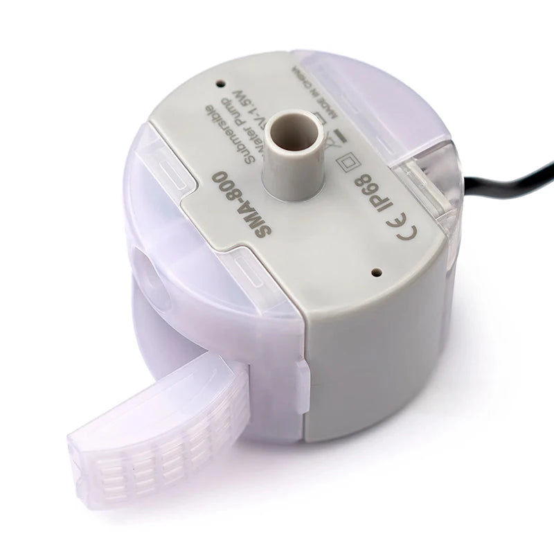 Pet Fountain Motor – USB Submersible Pump SMA-800, Silent DC 5V/1A Water Pump for Cat Drinking Fountain