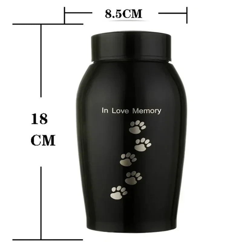 Multi-Colored Stainless Steel Pet Cremation Urn – Sealed Memorial Jar for Dog, Cat, Bird & Small Animal Ashes, Pet Loss Souvenir