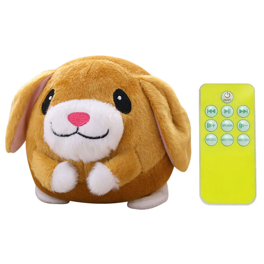 Cartoon Pig Plush Toy – USB Rechargeable Moving Dog & Cat Toy