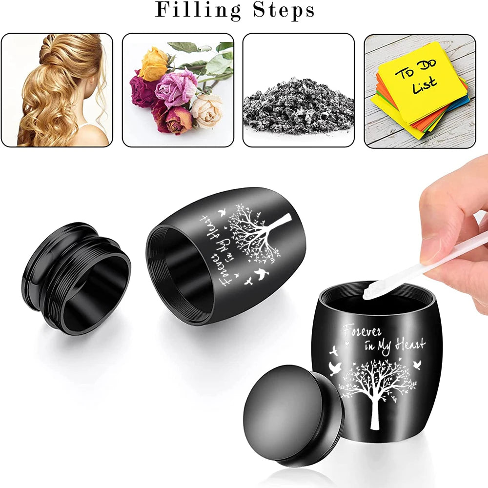 Mini Tree of Life Keepsake Urn – 7 Colors Small Aluminum Memorial Urn for Human Ashes