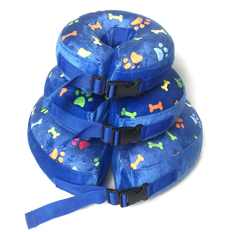 Inflatable Dog & Cat Recovery Collar – Soft Protective Anti-Bite Neck Ring (Elizabethan Style)