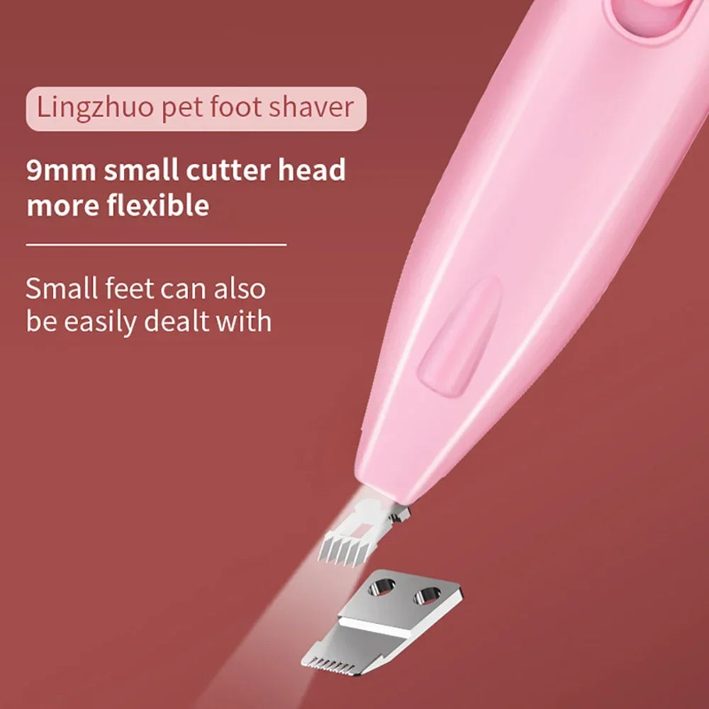 Dog Hair Trimmer – Professional Electric Pet Grooming Clipper for Dogs & Cats, Foot, Ear, Butt, and Paw Hair Cutter