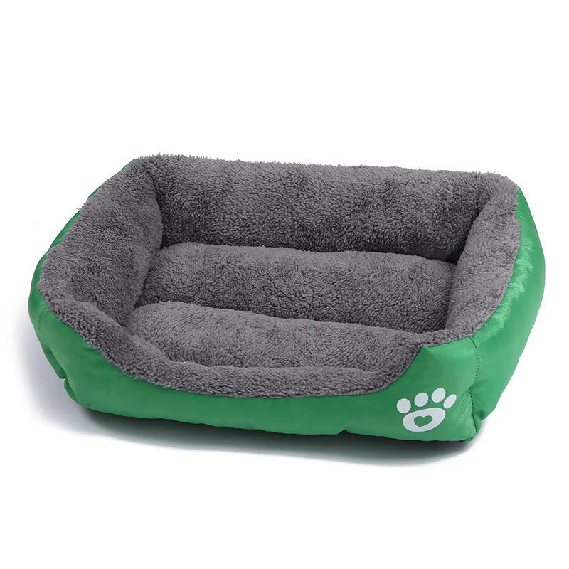 4 Styles Plush Pet Sofa Bed – Removable Washable Cover & Waterproof Upholstery for Dogs & Cats (All Seasons)