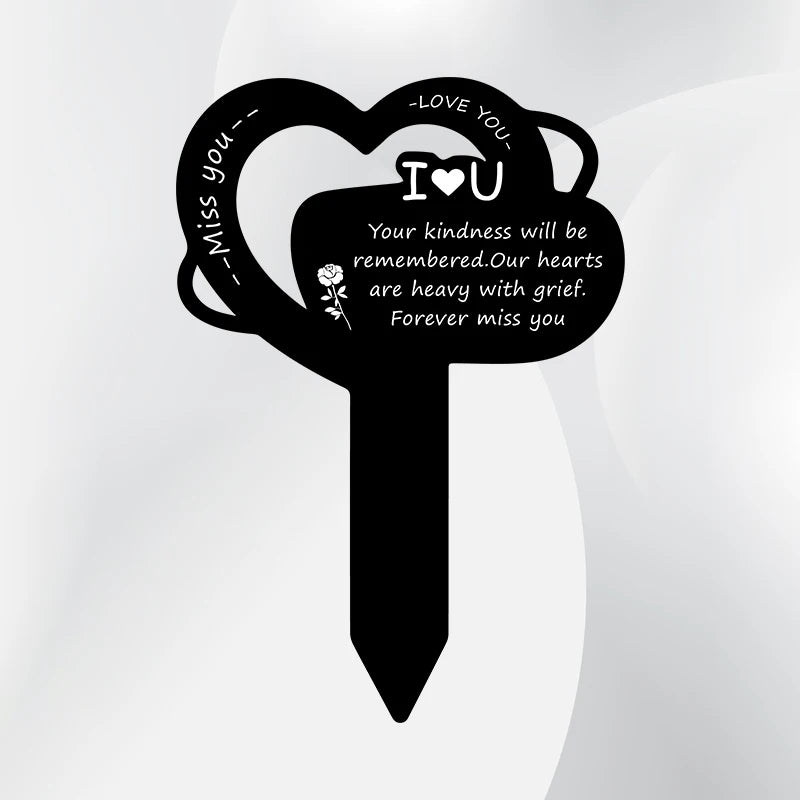Acrylic Pet Memorial Garden Stake – Outdoor Cemetery Gravestone for Dog & Cat Remembrance