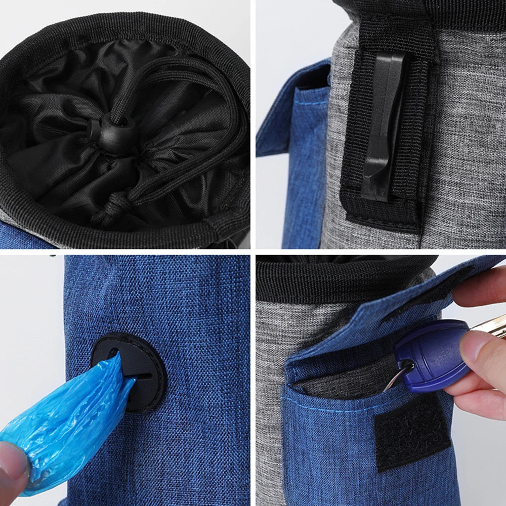 Dog Training Waist Bag – Multi-Functional Outdoor Treat Pouch with Fanny Pack Design for Pet Training, Walking & Rewards