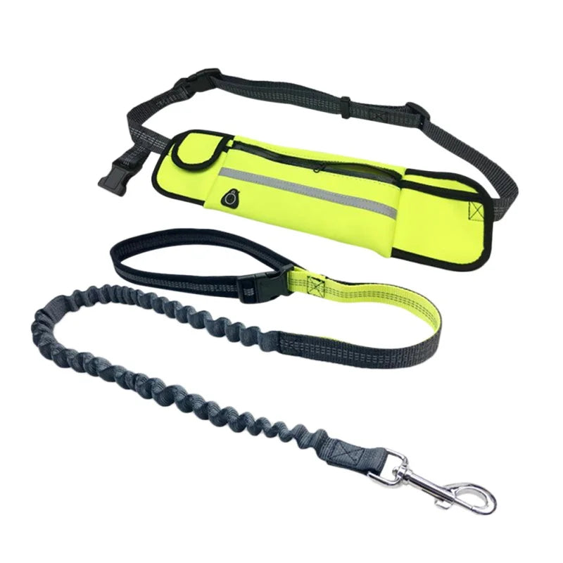 Hands-Free Dog Leash with Running Belt – Adjustable, Reflective, Multi-Functional Jogging Leash Set for Active Dog Owners