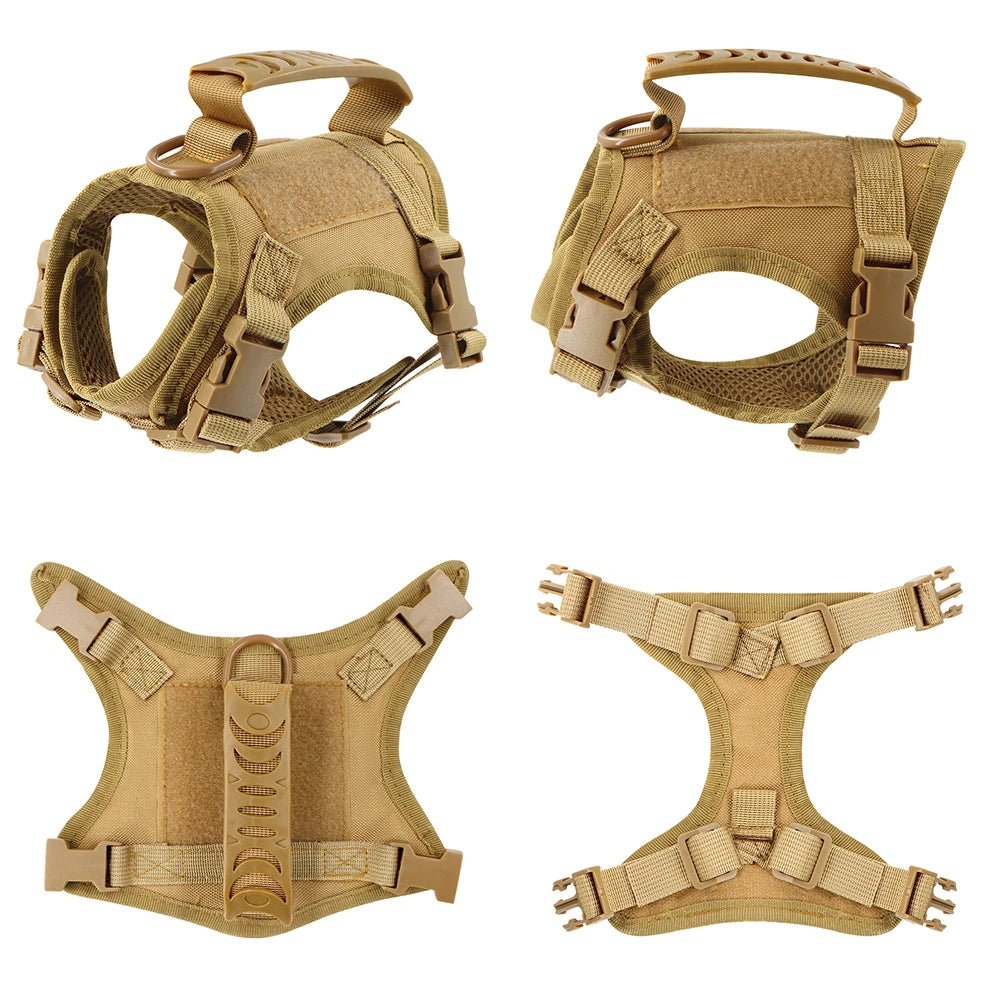 Tactical Puppy Harness with Leash – Adjustable Vest for Small Dogs & Cats