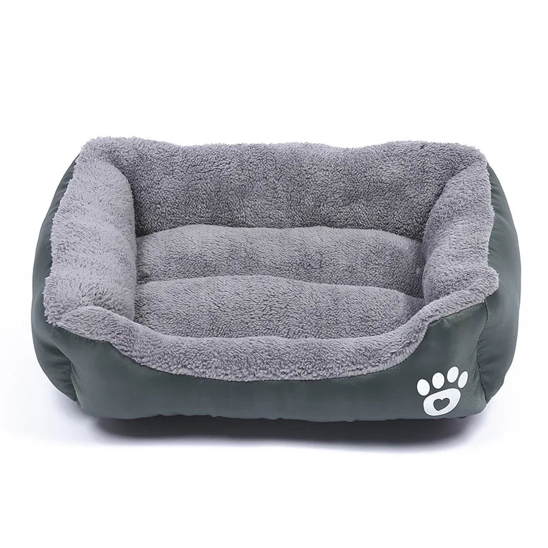 4 Styles Plush Pet Sofa Bed – Removable Washable Cover & Waterproof Upholstery for Dogs & Cats (All Seasons)