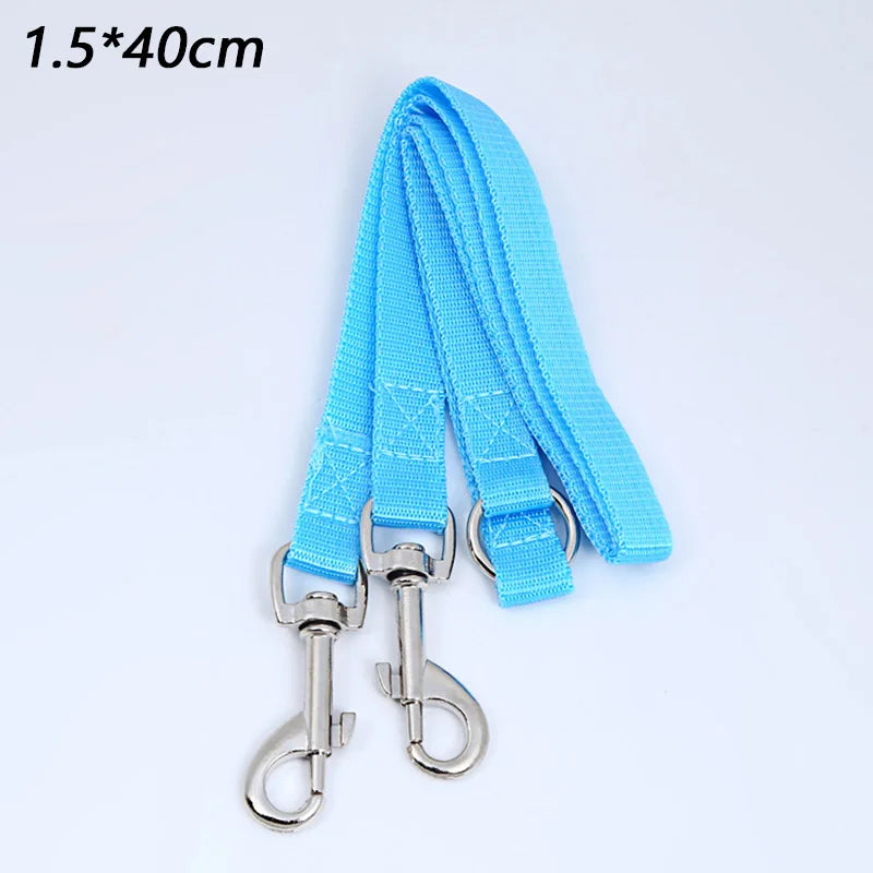 Double Twin Dog Leash Coupler – Adjustable V-Shape Nylon Lead for Walking 2 Dogs