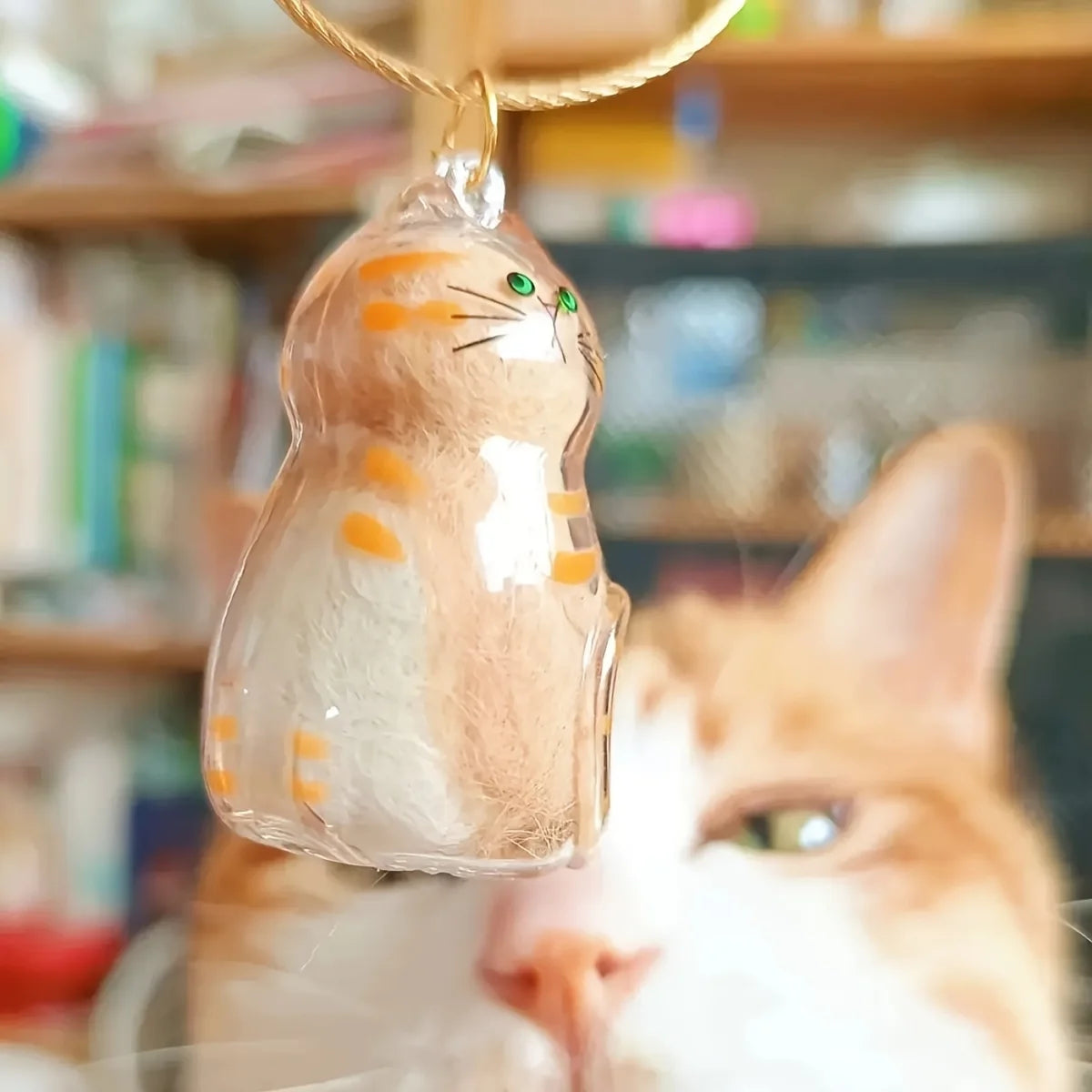 Pet Hair Memorial Keepsake Bottle Keychain – Cat & Dog Hair Memory Jar Urn for Pet Lovers
