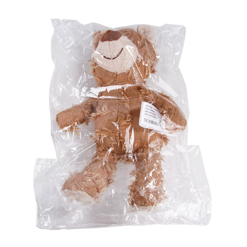 Teddy Bear Plush Dog Toy – Squeaky Interactive Chew Toy for Cleaning Teeth & Stress Relief