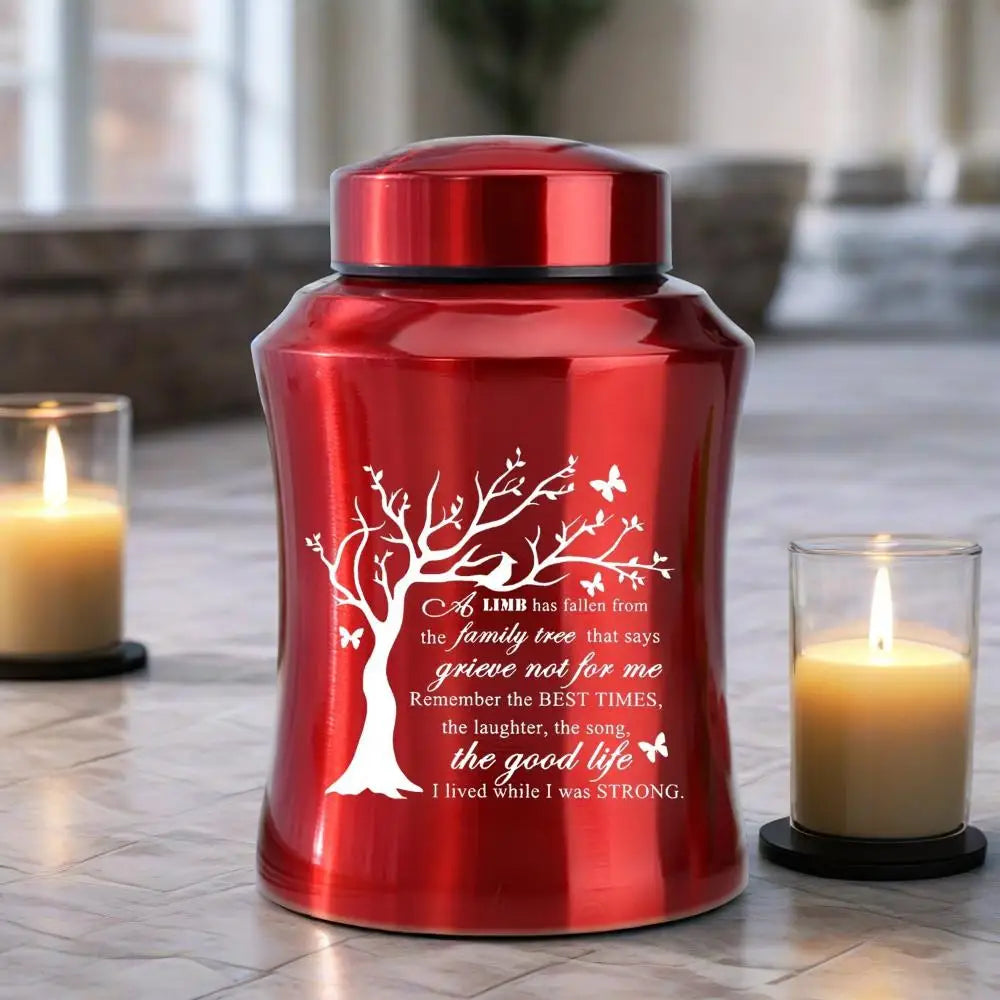 Tree of Life Pet Cremation Urn – Decorative Memorial Funeral Burial Urn for Dog & Cat Ashes, Pet Loss Remembrance Keepsake