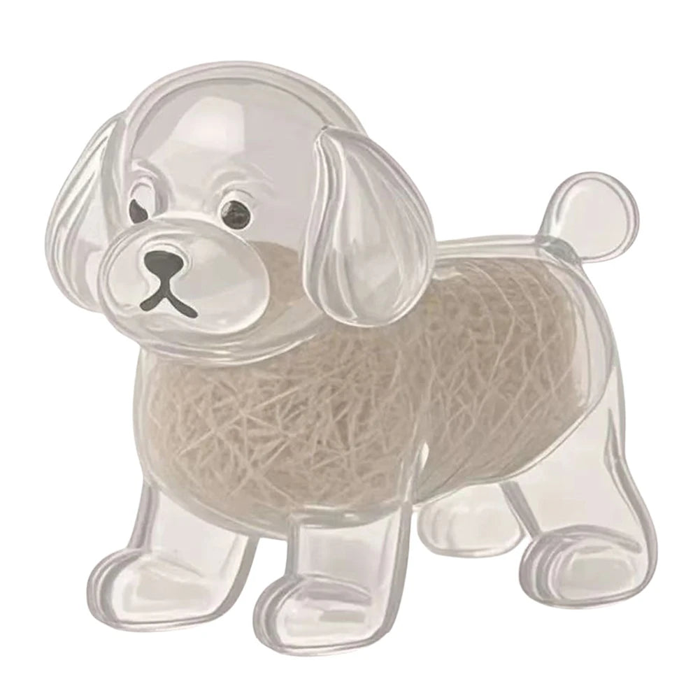 Dog Fur Keepsake Capsule Keychain – Transparent Memorial Charm Pendant for Pet Hair Storage & Remembrance Gifts