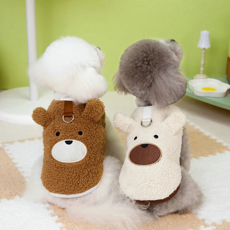 Winter Fleece Dog Vest – Warm Puppy Jacket for Small Breeds like Yorkies, Poodles, Chihuahuas & French Bulldogs