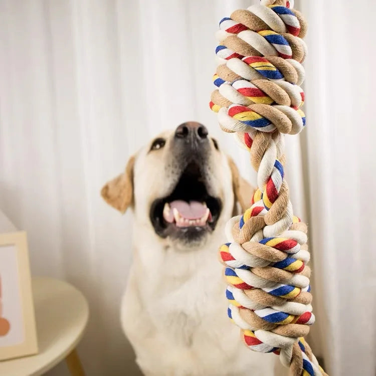 Bite-Resistant Rope Knot Toy – Durable Chew Toy for Medium & Large Dogs