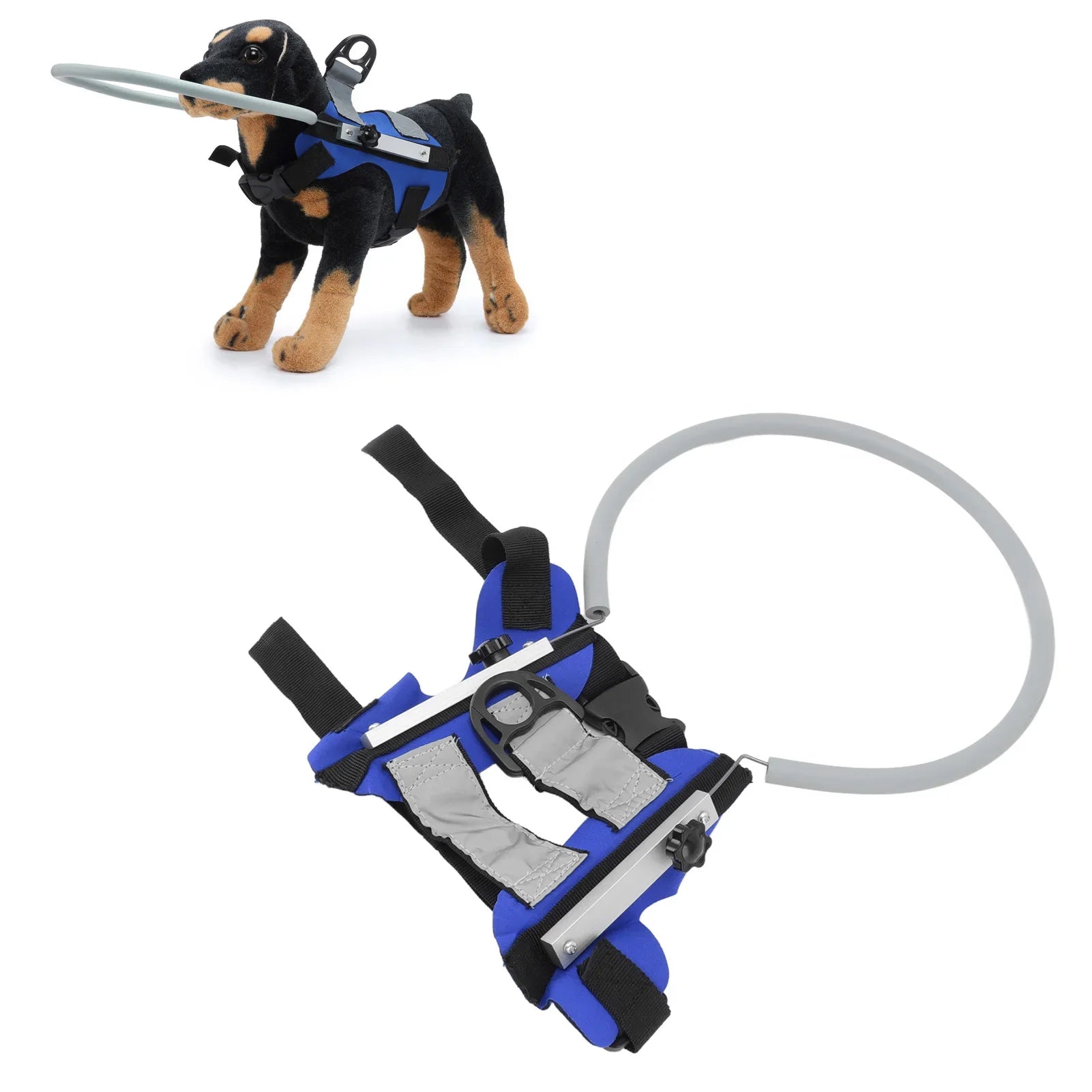 Pet Blind Halo Harness – Lightweight Collision-Avoidance Device with Reflective Strips for Visually Impaired Dogs & Cats