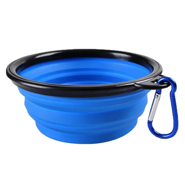 Collapsible Silicone Pet Bowl – Portable Food and Water Dish for Travel, Camping, and Outdoor Use