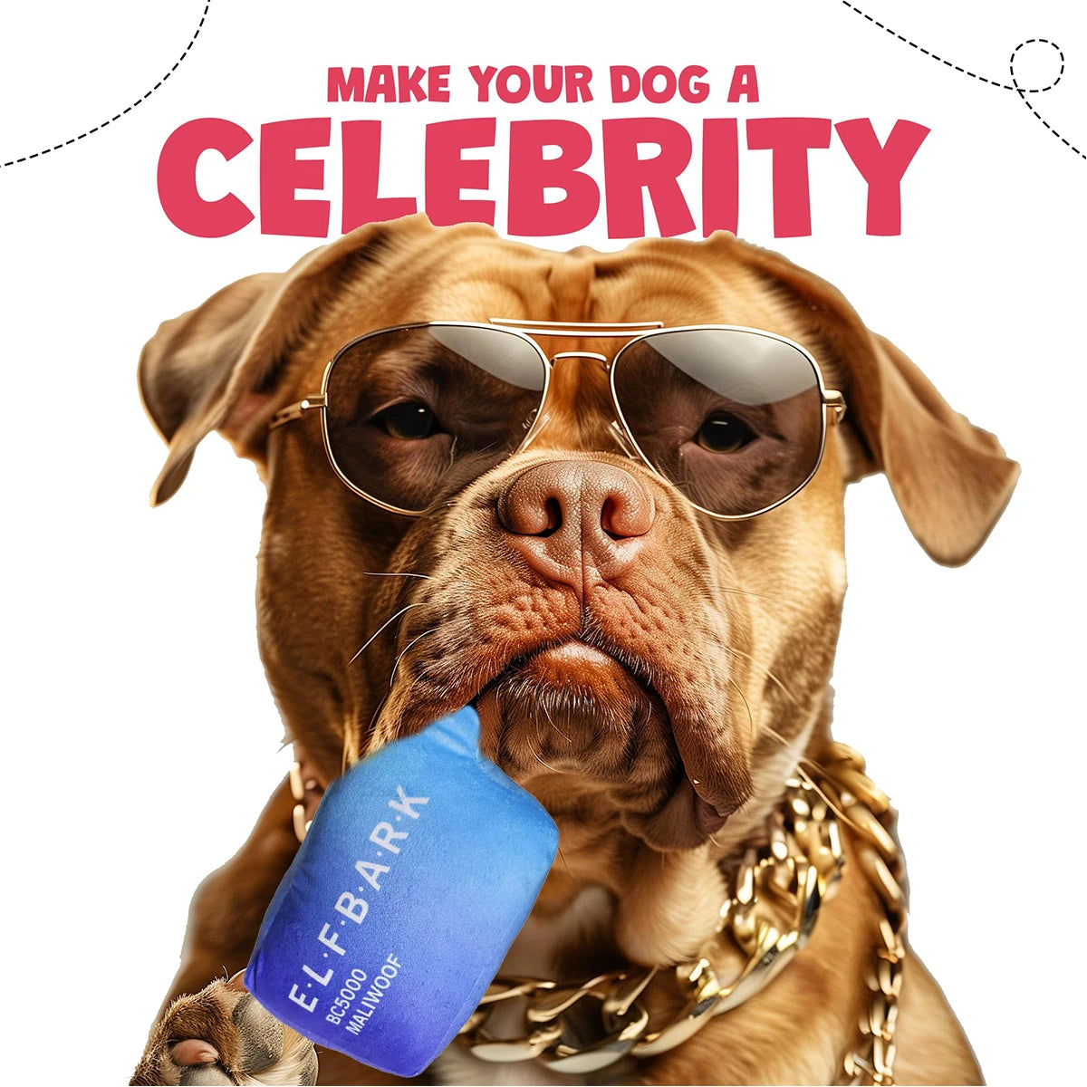Funny Squeaky Dog Toys – Cute Parody Plush Toys for Small, Medium & Large Dogs