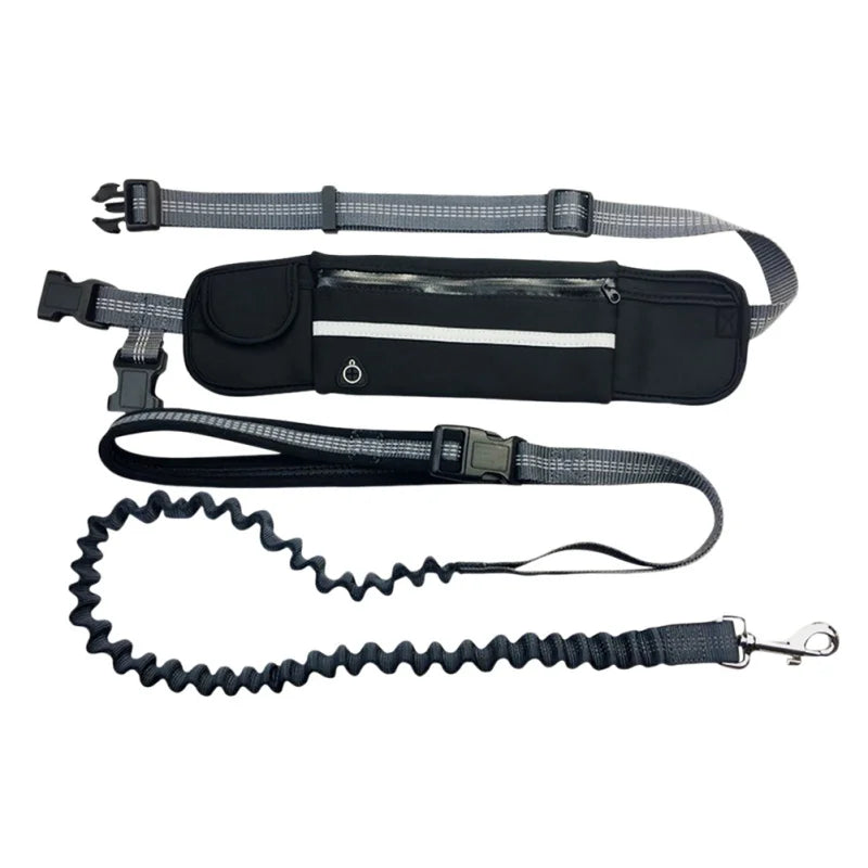 Hands-Free Dog Leash with Running Belt – Adjustable, Reflective, Multi-Functional Jogging Leash Set for Active Dog Owners