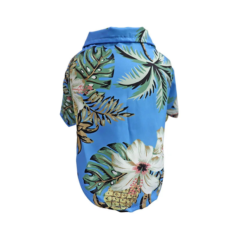 Hawaiian Style Dog Shirt – Tropical T-Shirt Vest for Small & Medium Dogs