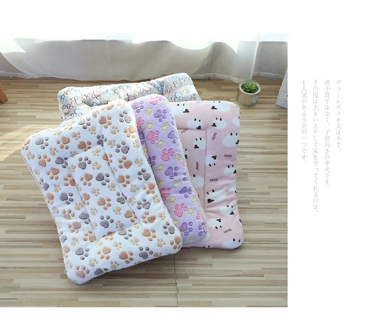 Double-Sided Plush Pet Mat β Reversible Sleeping Bed Cushion for Cats & Small Dogs