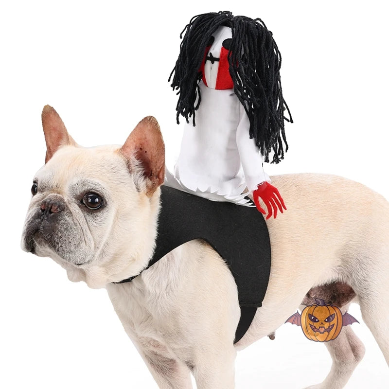 Pet Knight Ghost Costume – Funny Halloween Outfit for Dogs & Cats
