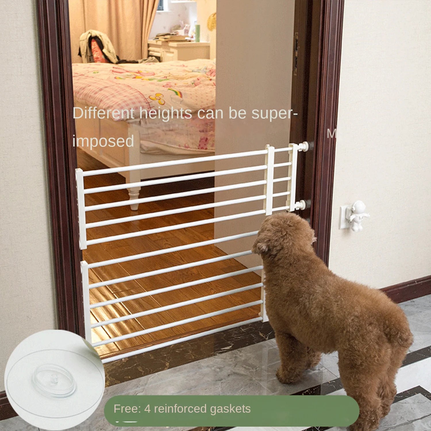 Pet Fence Barrier Gate – Indoor Safety Mesh for Small & Medium Dogs and Cats
