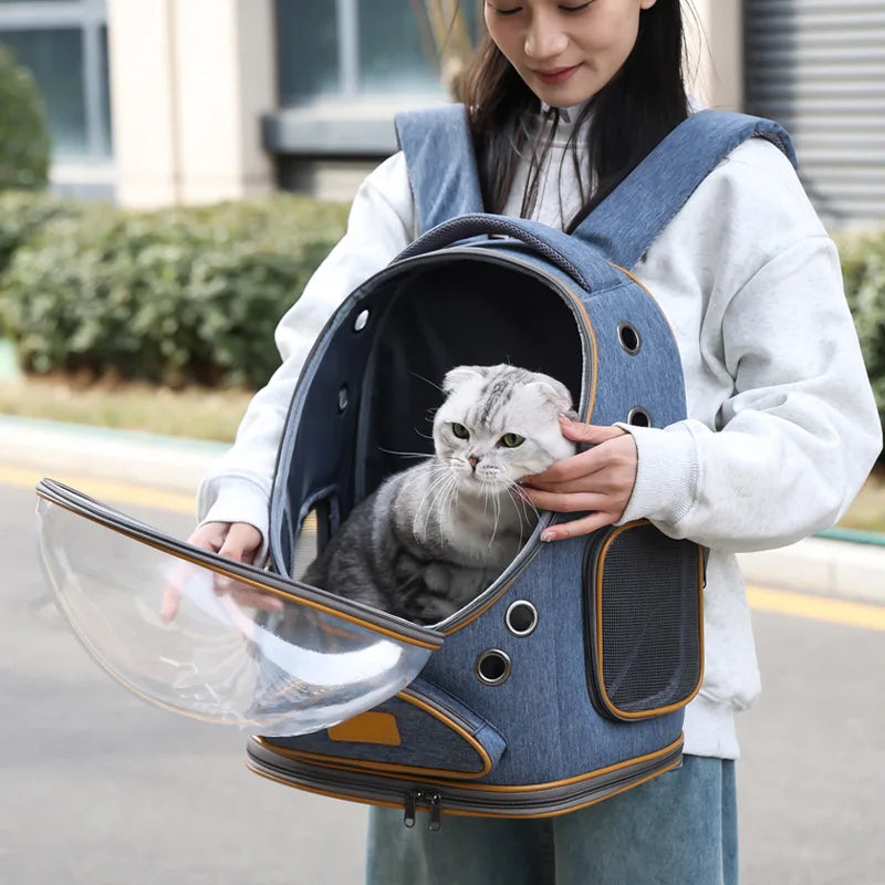 Cat Backpack Carrier – Large Capacity Breathable Space Capsule