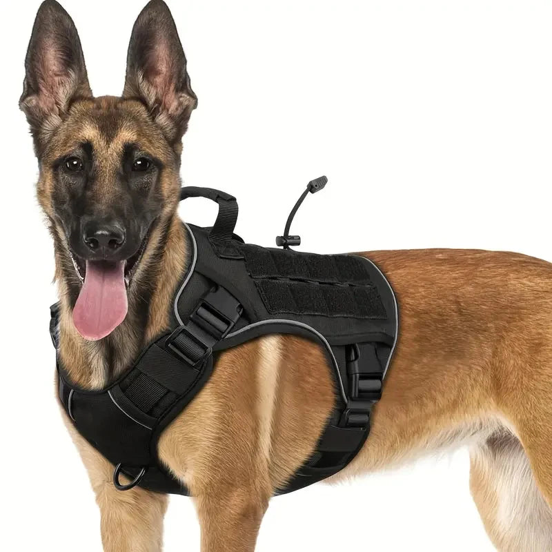 𦴠Adjustable No-Pull Tactical Dog Harness β Military-Grade Vest for Large Dogs