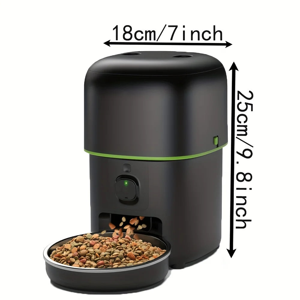 2L Smart Pet Feeder with 5G WiFi & Camera – Automatic Cat & Dog Food Dispenser with Video Monitoring