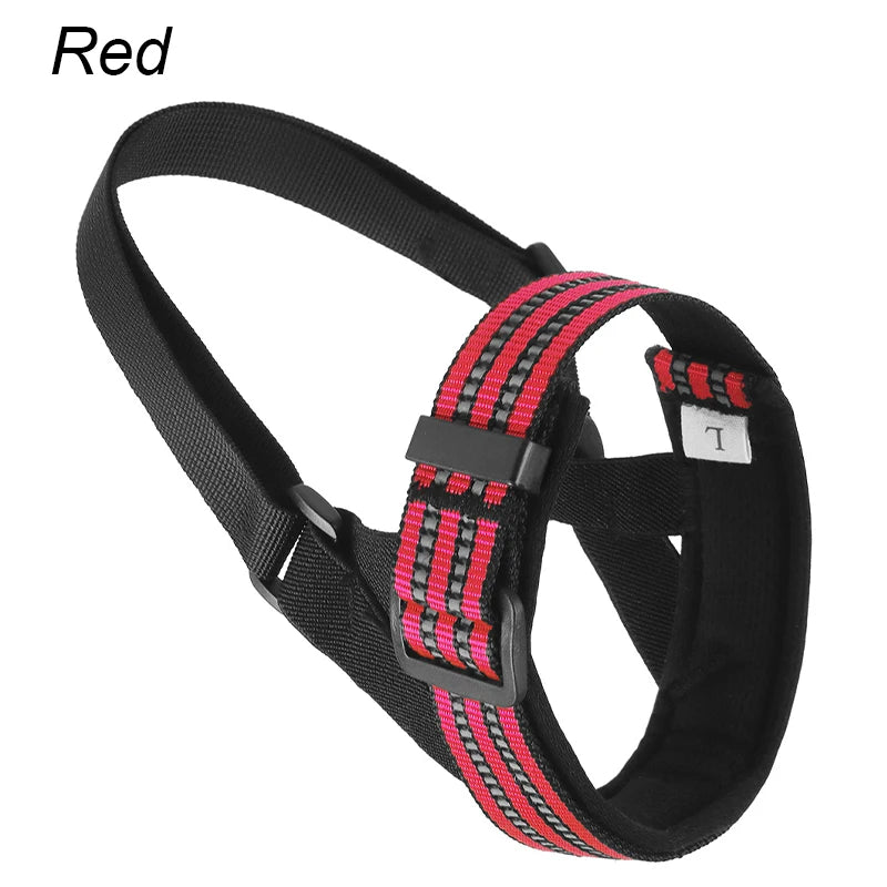 Reflective Tactical Dog Muzzle – Anti-Bark & Training Mouth Cover for Medium and Large Dogs