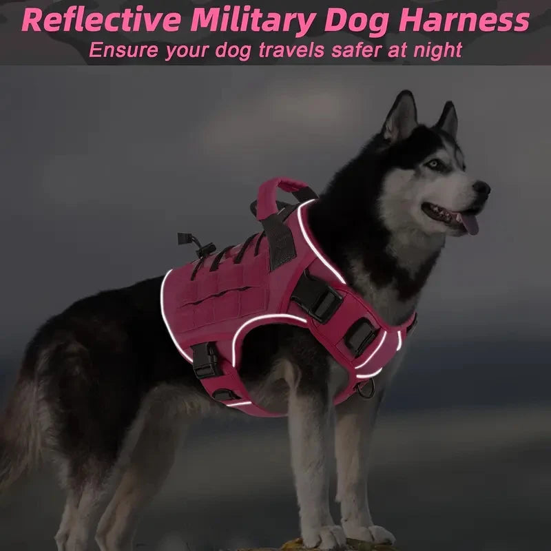 𦴠Adjustable No-Pull Tactical Dog Harness β Military-Grade Vest for Large Dogs