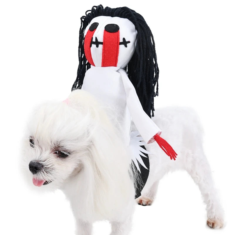 Pet Knight Ghost Costume – Funny Halloween Outfit for Dogs & Cats