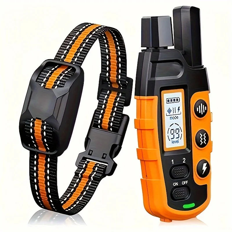 3300Ft Electric Dog Training Collar with Remote – Waterproof Shock & Vibration Behavior Trainer for Dogs 5–120 lbs